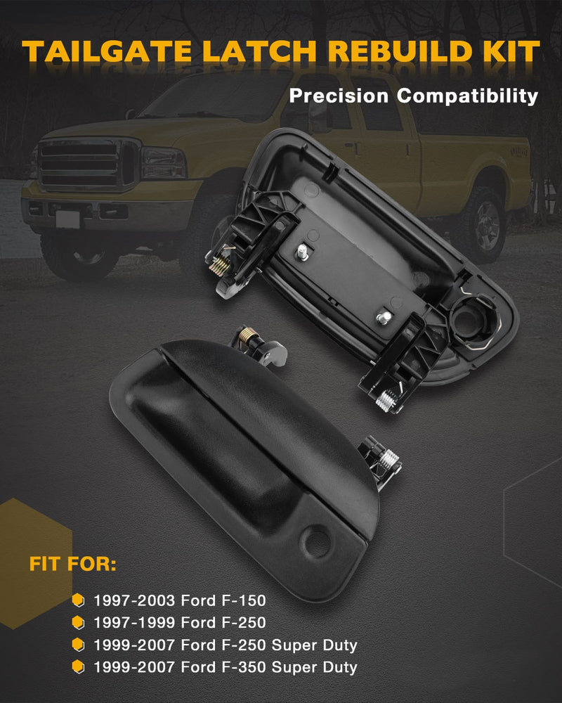 Tailgate Latch Rebuild Kit Bezel For 1997 To 2007 Ford F150 F250 F350 Super Duty