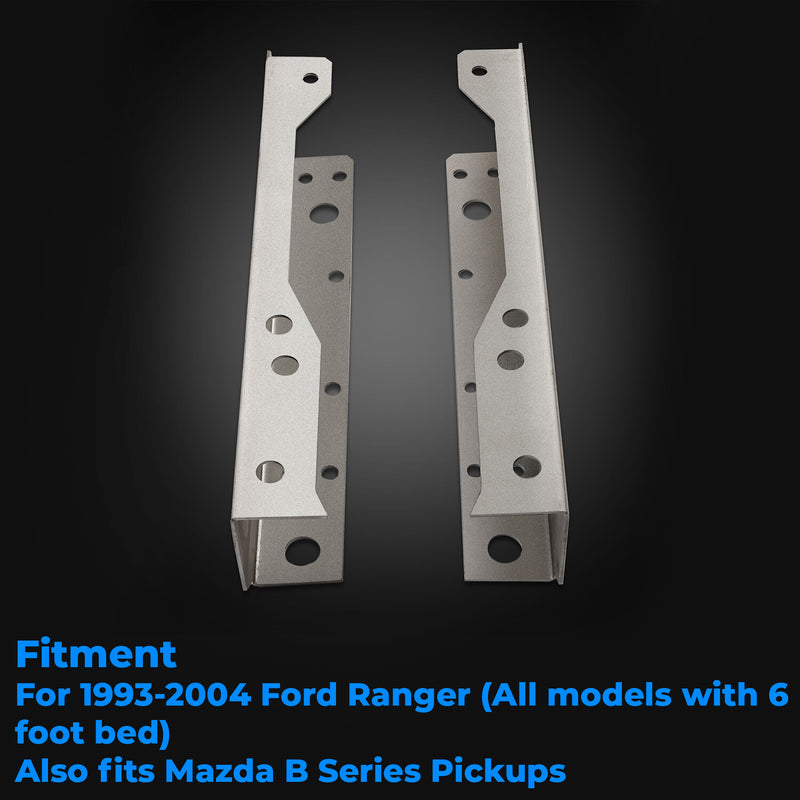 Rear Frame Weld On Channels For Ford Ranger 1993 To 2004 With 6 Foot
