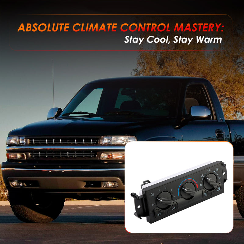 Heater AC Climate Control Module Panel for Chevy Tahoe Silverado GMC 1999 2002