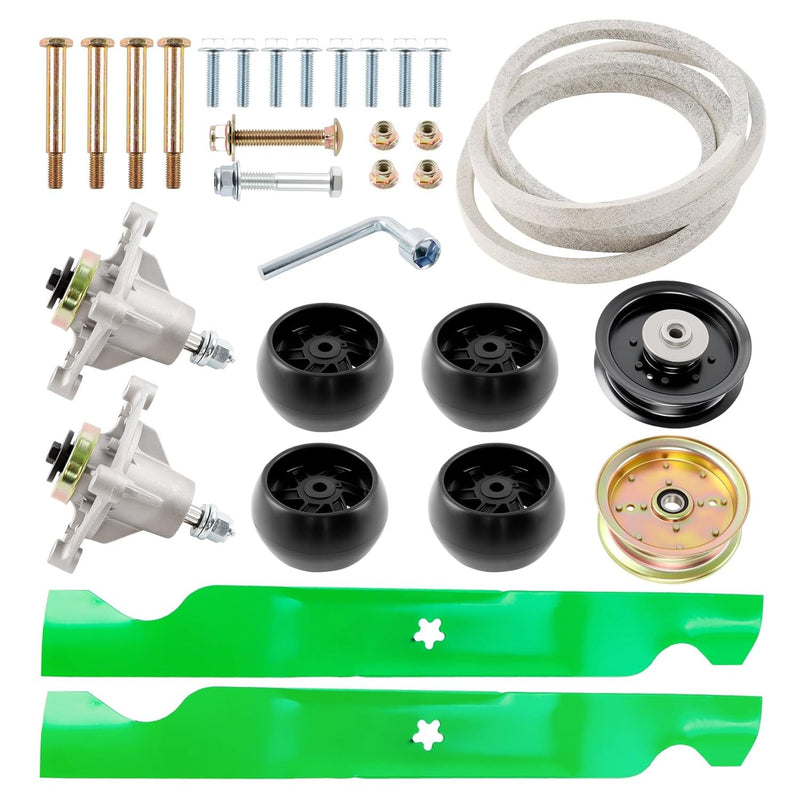 46 Mower Blade Spindle Belt Wheel Idler Kit for Husqvarna RZ4623 RZ46i Z246