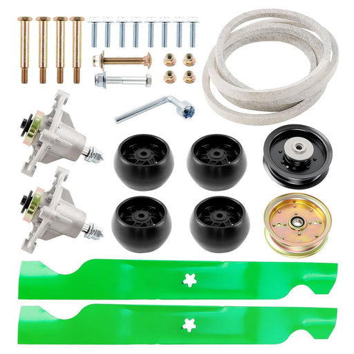 DURAFORCE 46 Mower Blade Spindle Belt Wheel Idler Kit for Husqvarna RZ4623 RZ46i Z246