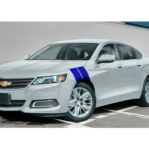 DURAFORCE 4 Inch Dual Fender Stripe Hash Mark Decal Graphic Kit for Chevy Impala 14 19