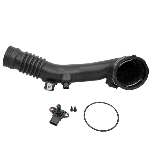 DURAFORCE 13717609811 Air Turbocharger Pipe Hose Rear Duct for BMW 535i 640i 740i X5 X6