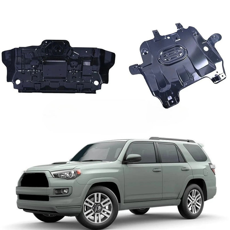 Front Rear Under Radiator Splash Cover 2PCS for Toyota FJ 4Runner 2010 2023