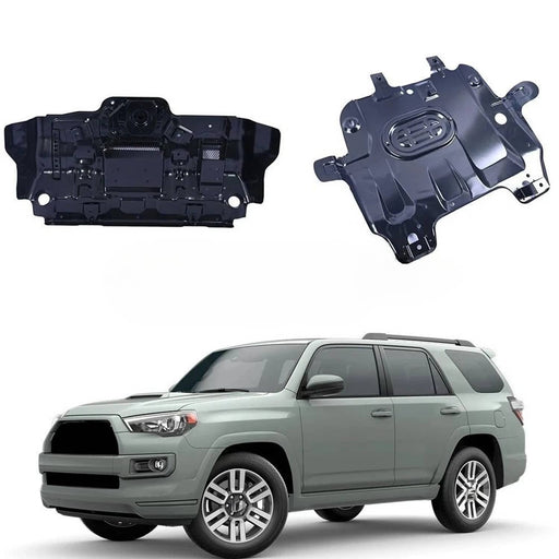 DURAFORCE Front Rear Under Radiator Splash Cover 2PCS for Toyota FJ 4Runner 2010 2023