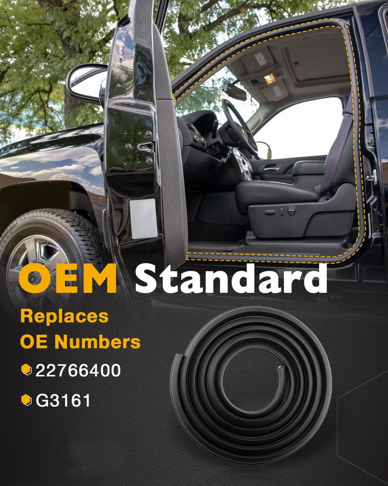 22766400 Weatherstrip Seal for 2007 2014 Chevy GMC Silverado Sierra 1500 2PCS