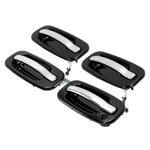 DURAFORCE Set Of 4 Outer Exterior Door Handles for 1999-2006 Chevy Silverado GMC Cadillac