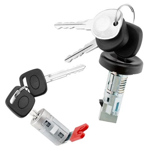 DURAFORCE Ignition Switch Door Lock Cylinder with Keys for Chevy GMC Cadillac 2007 2014