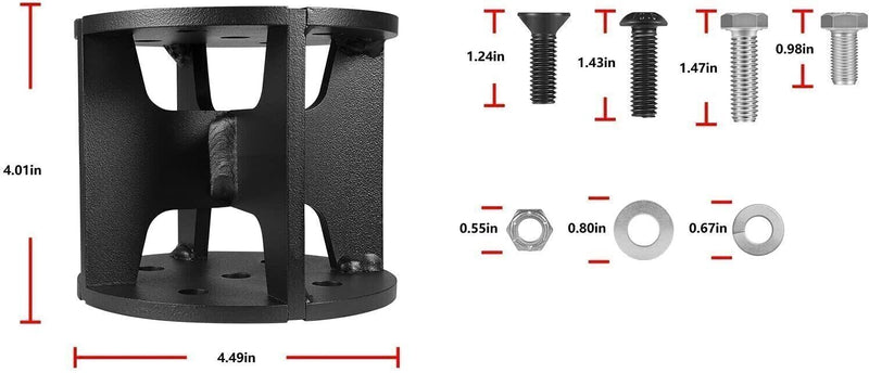 52440 4 Inch Universal Air Lift Spring Spacers Kit For Most Air Spring Lift Kits