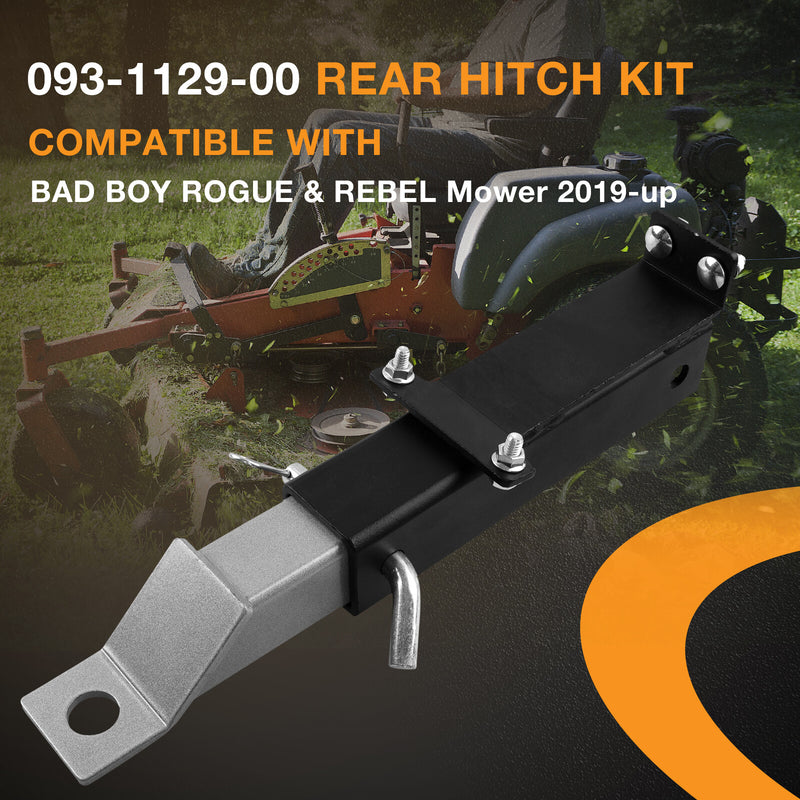 2 Inch Rear Hitch Receiver Kit for Bad Boy Rebel Rogue Renegade Mowers 2019 Plus