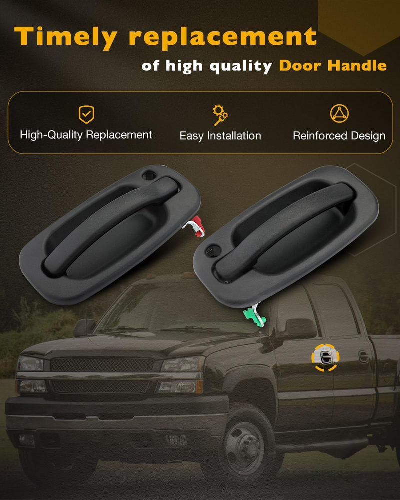 Exterior Door Handle Lock Cylinders Key for Chevy GMC Cadillac 99 to 07 4 Piece