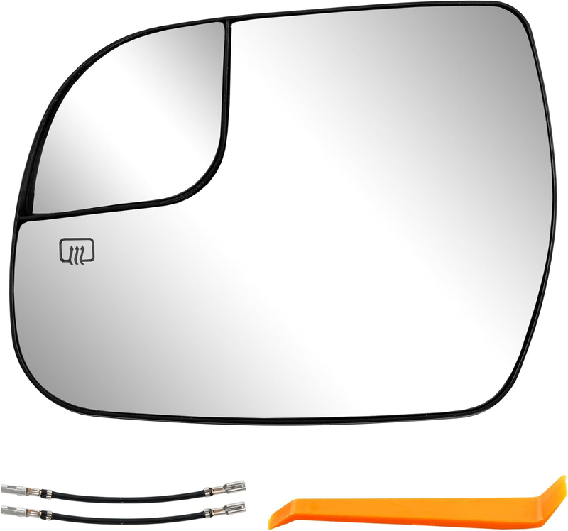 Left Driver Side Convex Mirror Glass with Power Heated for 14-20 Toyota Sienna