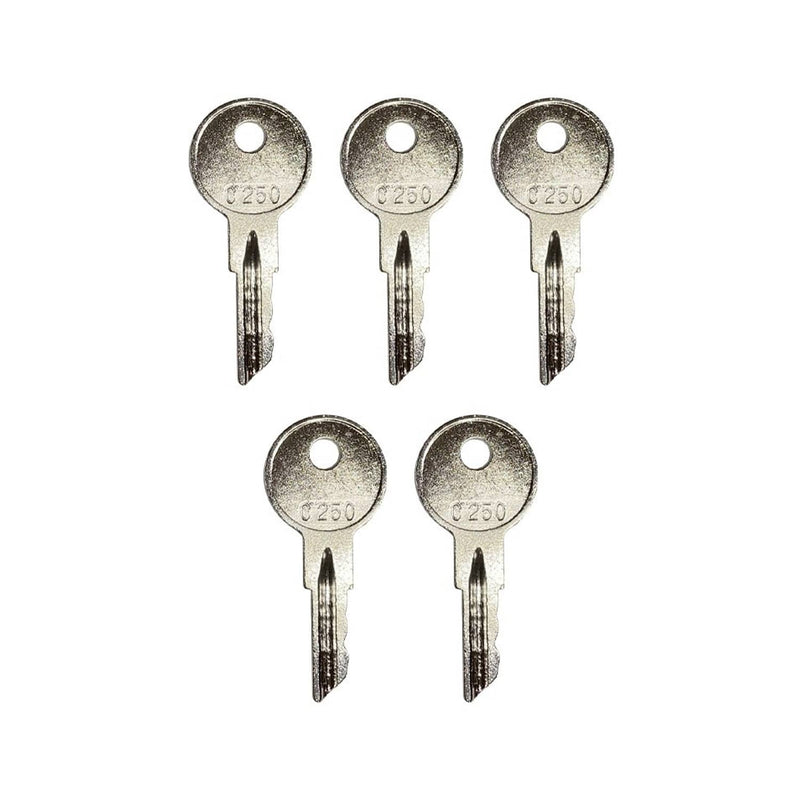 DURAFORCE Ignition Key for Crown Forklift Walkie Wave C250 170151-001 089216-001 5 Pack