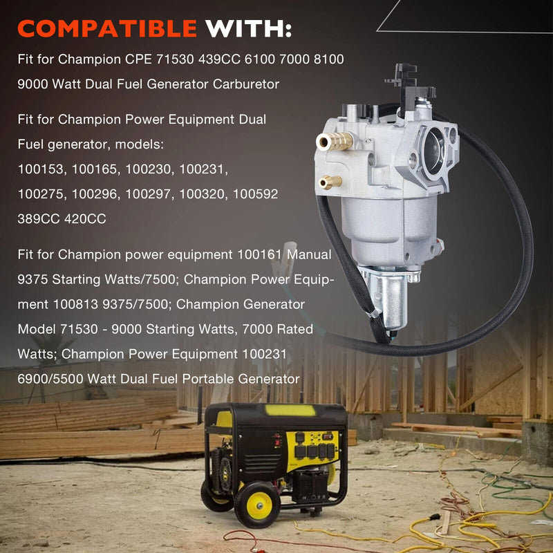 P28H4 47.131000.25 Carburetor for Champion Huayi Dual Fuel Generators