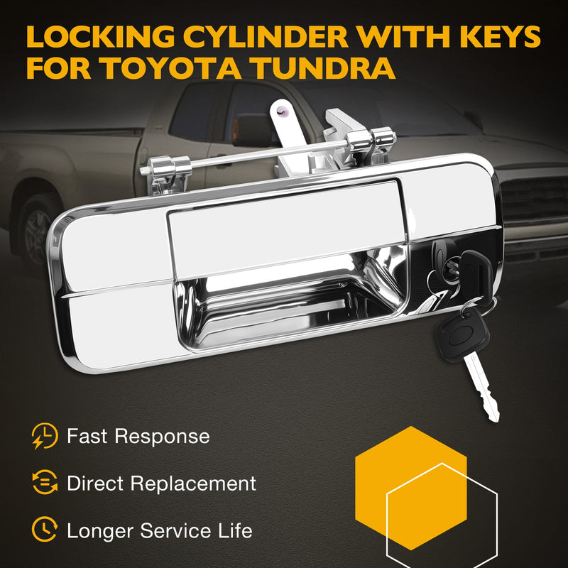 690900C040 Tailgate Latch Handle Lock Cylinder Key for Toyota Tundra 07 to 13