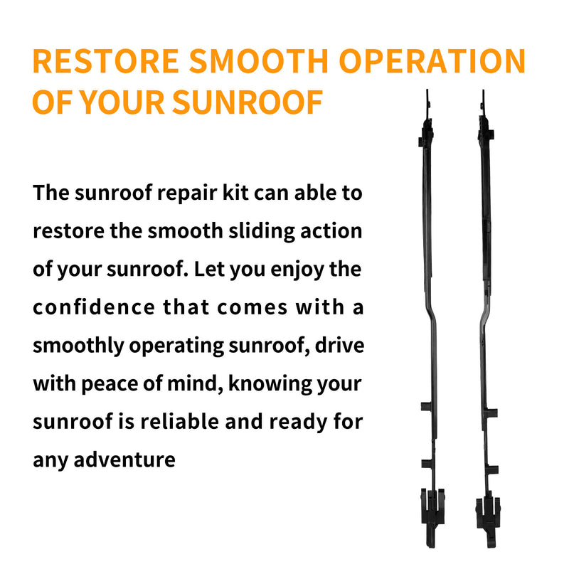 Sunroof Track Rails Repair Kit Left Right For 15 To 24 Ford F150 Expedition