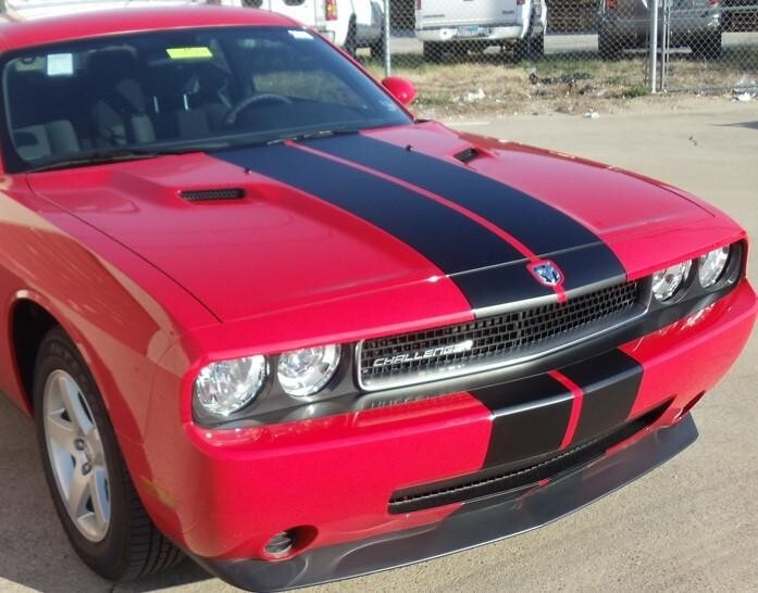 9 Inch Vinyl Rally Stripes Racing Stripe Hood Trunk Roof for Dodge Challenger
