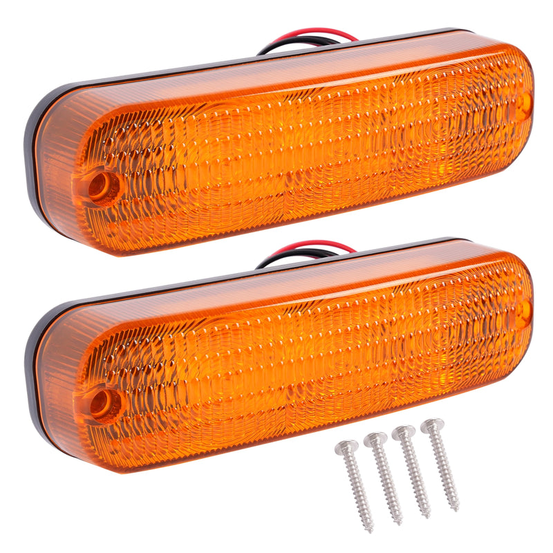 AR60250 LED Amber Flashing Cab Lights Headlight For John Deere Tractor 2 Pieces