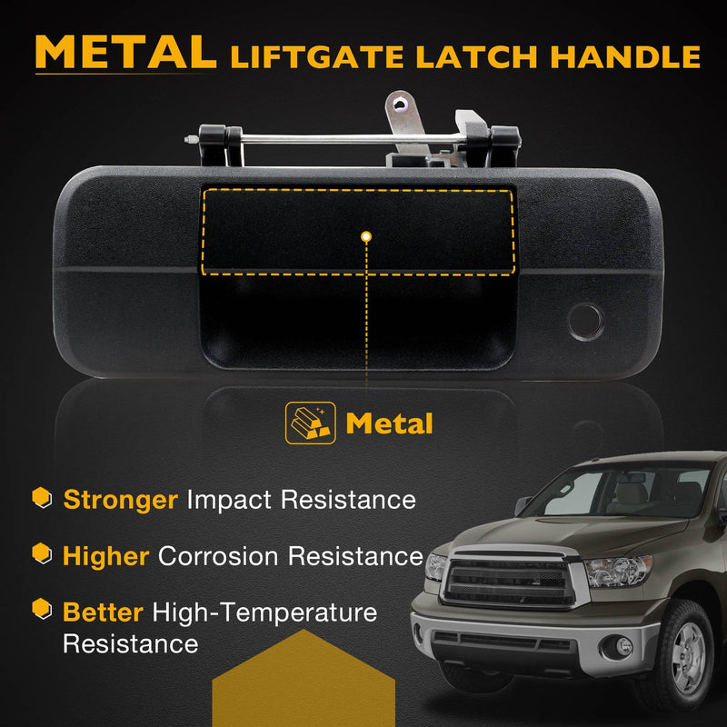 81213 Tailgate Handle Latch with Lock Cylinder and Key for 07-13 Toyota Tundra
