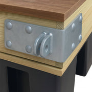 DURAFORCE Floating Dock Outside Corner Hinge Plate Male Female Set Galvanized Steel