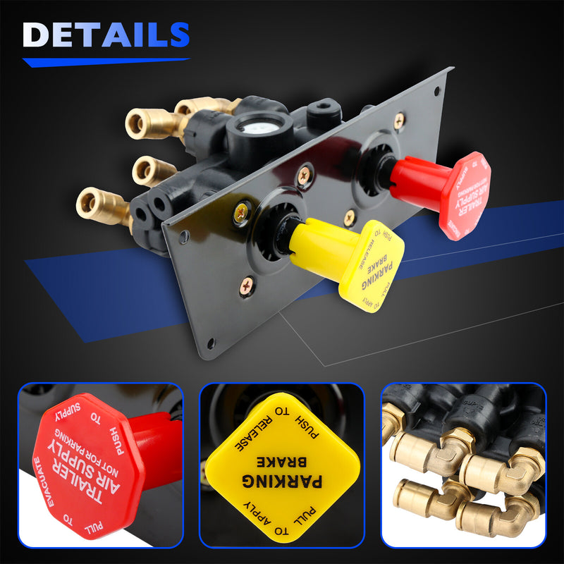 801631 MV3 Dash Air Brake Control Valve For Bendix Freightliner BW5013293 Volvo