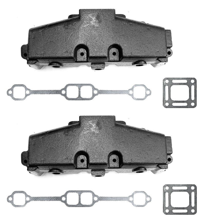 2 Pack Exhaust Manifold For MerCruiser GM V8 305 350 860246A15 860246Q11 51230