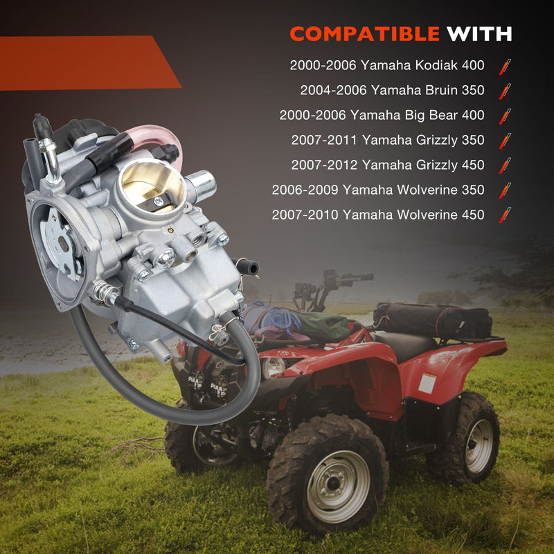 Carburetor Carb for Yamaha Bruin Big Bear Wolverine Kodiak Grizzly 350 400 450