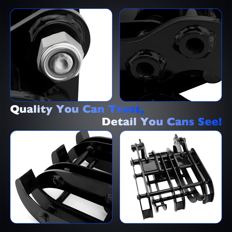 2 Pin Mini Excavator Grabber Attachment for 0.8 to 1.8 Ton Most Models