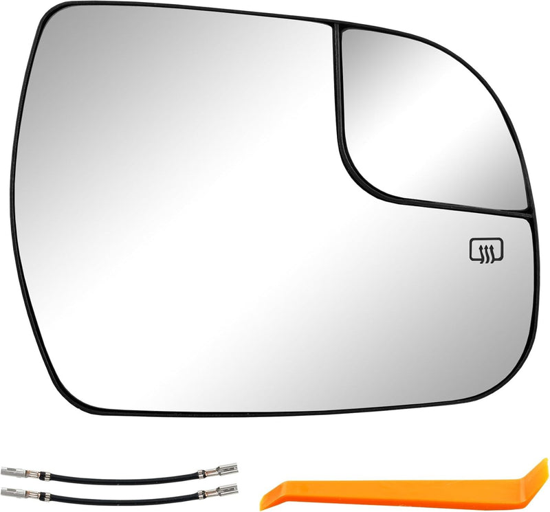 Right Passenger Side Convex Mirror Glass w/ Power Heated for Toyota Tundra 14 20