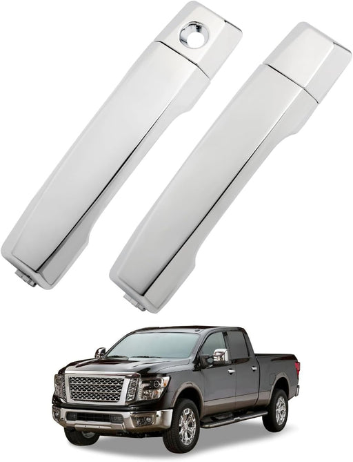 DURAFORCE Exterior Door Handle Front Left Right For Nissan Infiniti 2004 To 2015 Titan