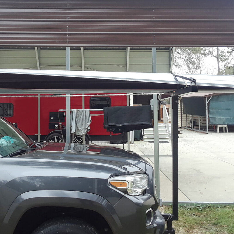 DURAFORCE 750lbs 75" Pick Up Truck Bed Hitch Extender RACK Canoe Boat Kayak Lumber w/Flag