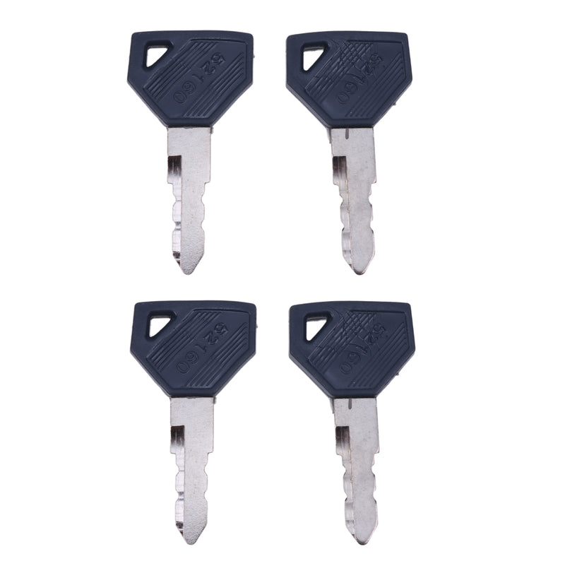4X Ignition Key 198360-52160 for Yanmar and John Deere Tractor
