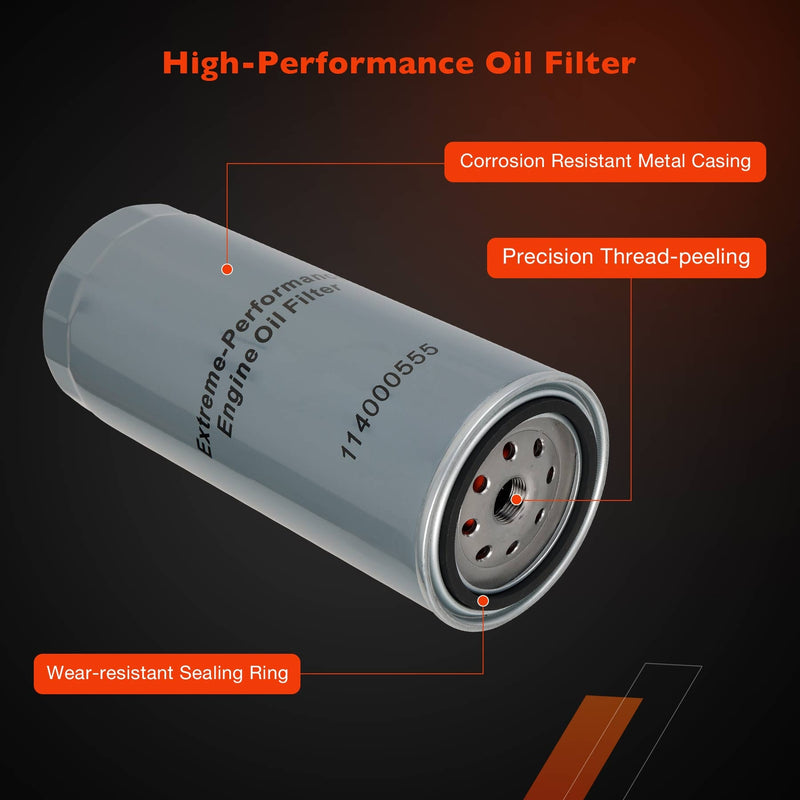 5 Micron Diesel Oil Filter for 2001 2019 Chevy Silverado GMC Sierra 6.6L Duramax