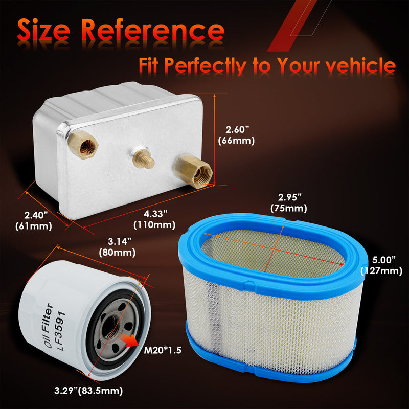 1492513 Air Oil Fuel Filter Kit for Fleetguard Onan Cummins HDKAH HDKAJ HDCAA
