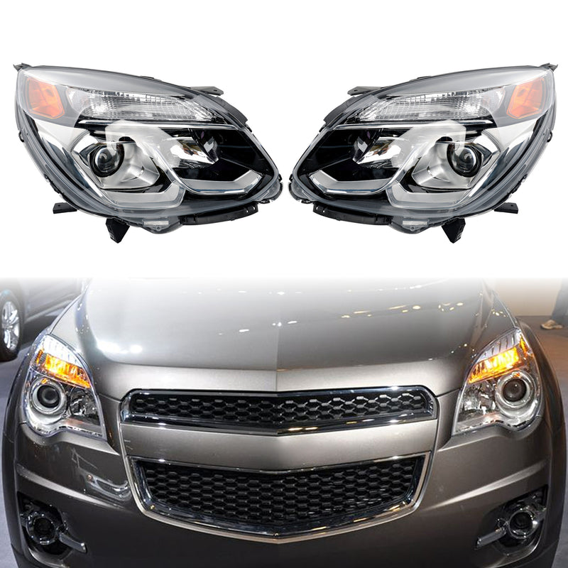 Halogen Chrome Headlight Lamp Assy for Chevy Equinox 2016 2017 Front Left Right
