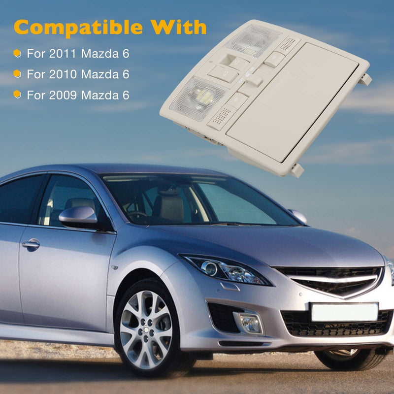 Overhead Sunroof Console Reading Light Sunglass Holder for 2009-2015 Mazda 6