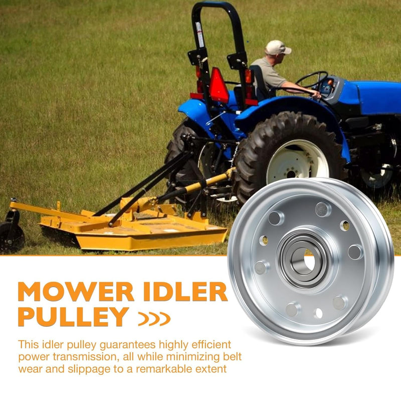 164090 Idler Flat Pulley for King Kutter RFM Series 4 5 6 ft Lawn Tractor