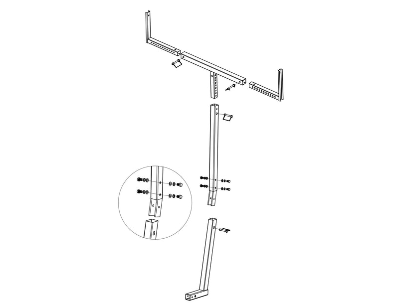 DURAFORCE 750lbs 75" Pick Up Truck Bed Hitch Extender RACK Canoe Boat Kayak Lumber w/Flag