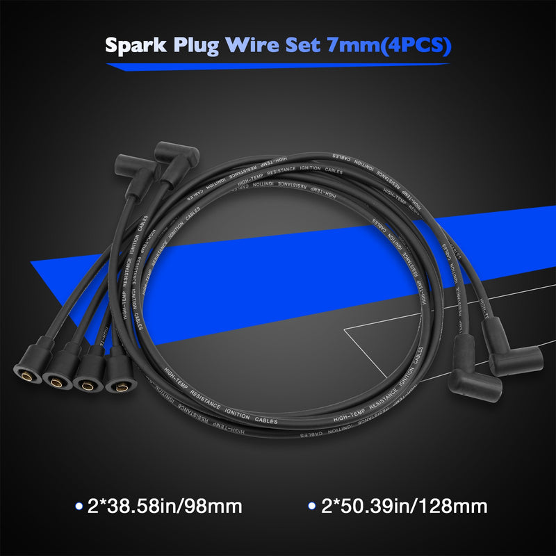 9N12259A Cylinder Spark Plug Wire Set for Ford Holland 2N 8N 9N 9N12287B 4X