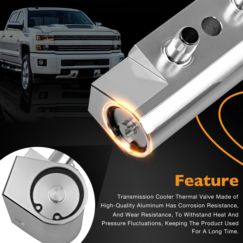 Trans Cooler Bypass Thermal Valve for Chevy Silverado GMC Sierra Cadillac 14 20