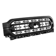 DURAFORCE Matte Black Front Bumper Upper Grill Grille For 2021 2022 2023 Ford F-150 XLT