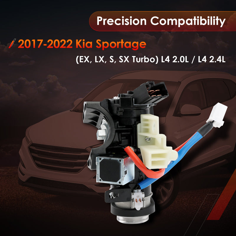 Ignition Lock Cylinder Switch & Housing w/ Keys for Kia Sportage 2017 2022