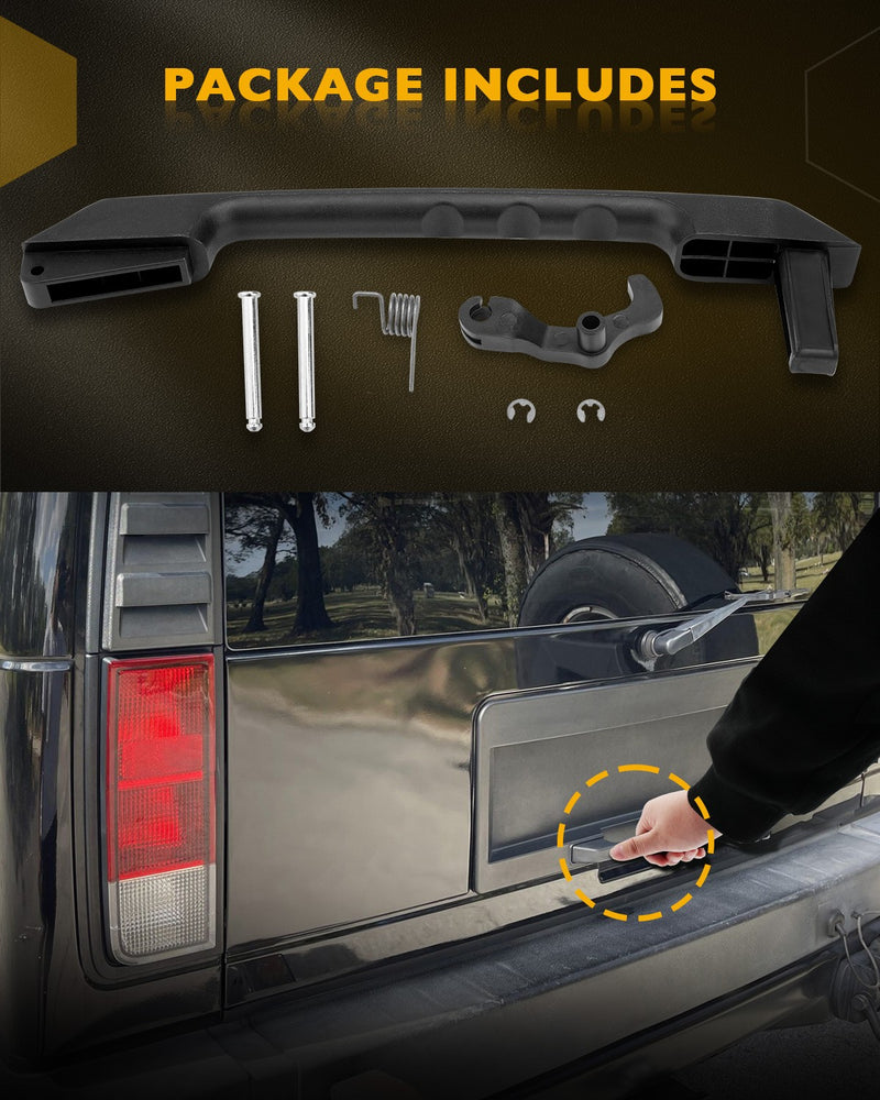 13767004 Tailgate Latch Handle Kit Liftgate Repair for 2003 2009 Hummer H2 Black