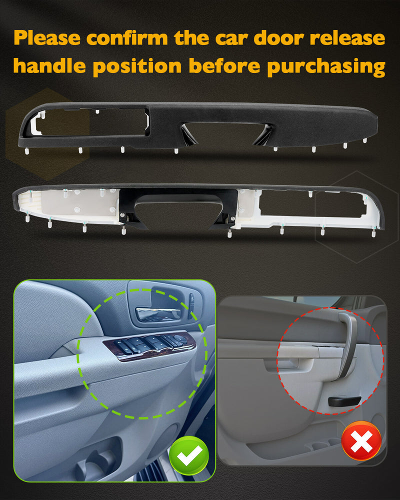 Driver Armrest Repair Set for Chevy GMC Sierra 1500 2500 3500 HD 2010 2014