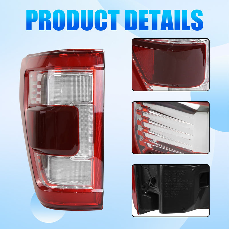 DURAFORCE For Ford F-150 2021 2022 2023 LED Rear Tail Light Lamp w/ Blind Spot Left Side