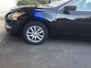 DURAFORCE 4 Inch Dual Fender Stripe Hash Mark Decal Graphic Kit for Nissan Maxima