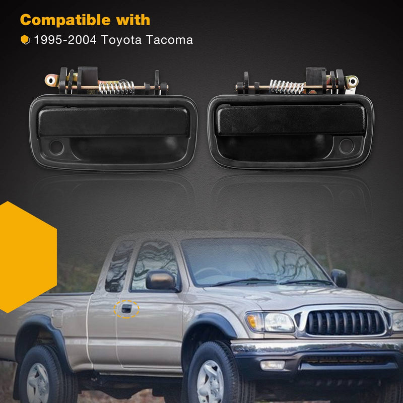 Exterior Door Handles with Lock Cylinders and Key for Toyota Tacoma 1995 2004 2X
