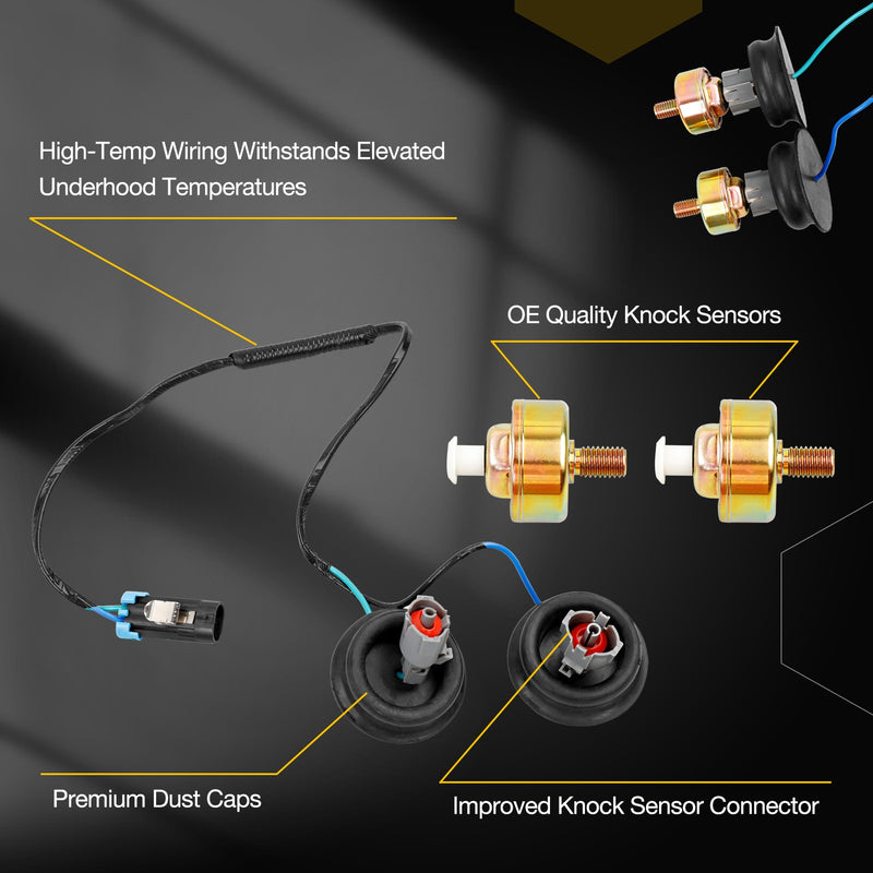 213-3521 Dual Knock Sensors Kit for 1999-07 Chevy Tahoe Suburban GMC 4.8 5.3 6.0