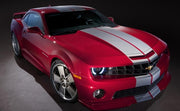 DURAFORCE 10 Inch Vinyl Rally Stripes Racing Stripe Kit Hood Trunk Roof for Chevy Camaro