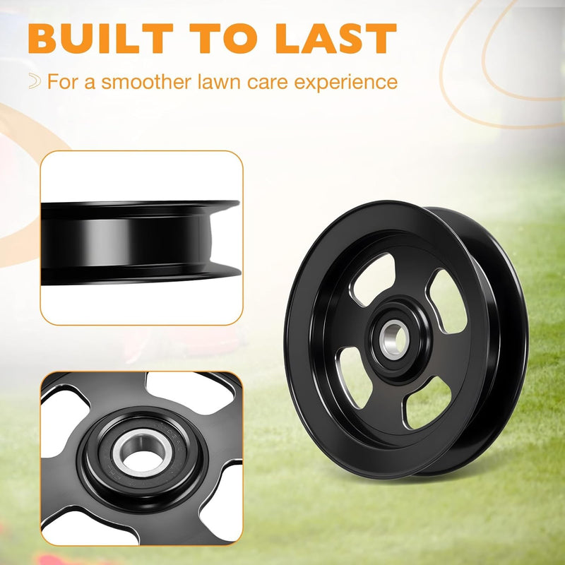 1329425 1038743 1164668 Deck Flat Idler Pulley for Exmark Lazer Z Titan Toro